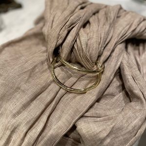 Lillebaby tan linen ring sling
